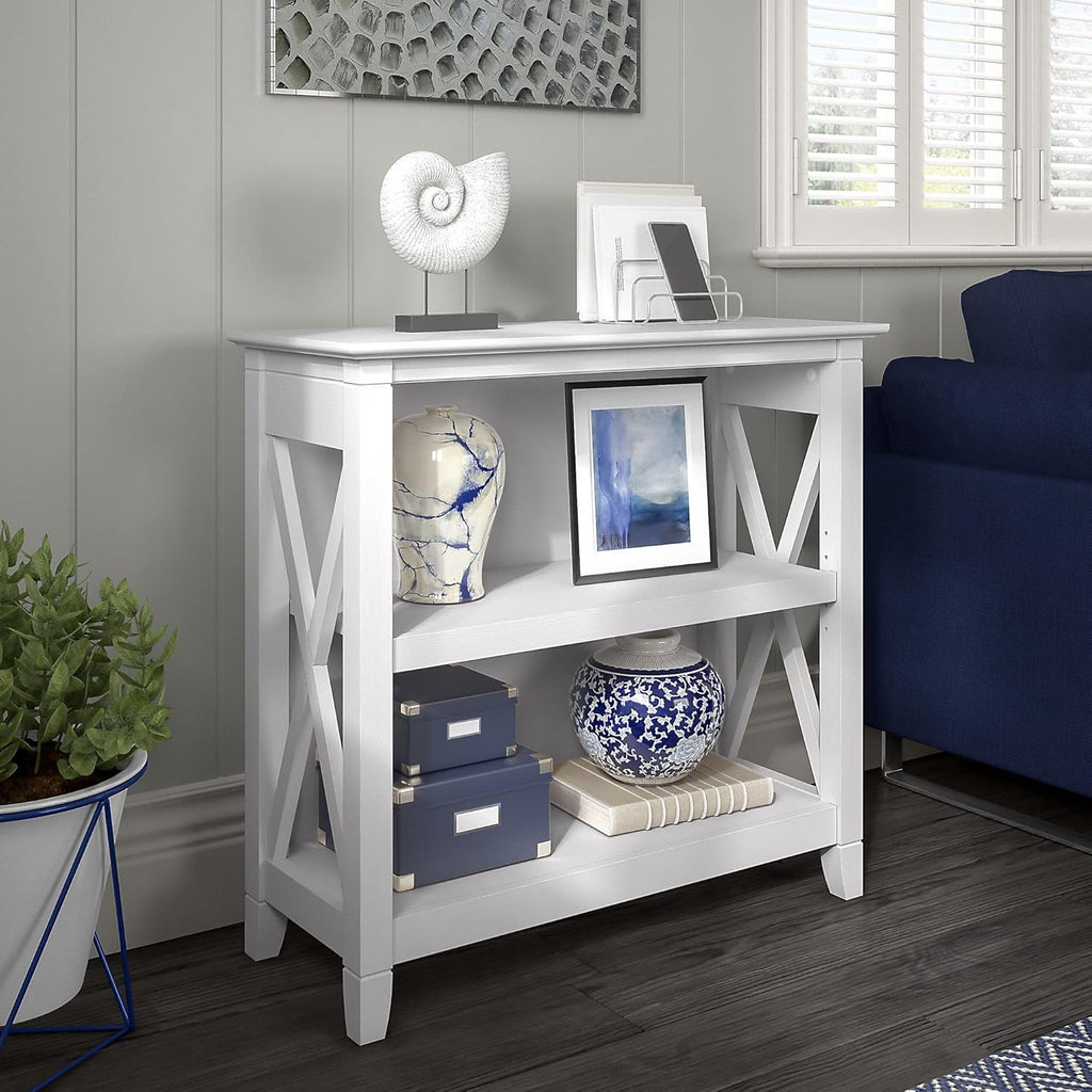 Pure White Oak 2 Shelf Bookcase Z146499