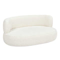 Medium Ivory Curved Dog Sofa Bed J34853
