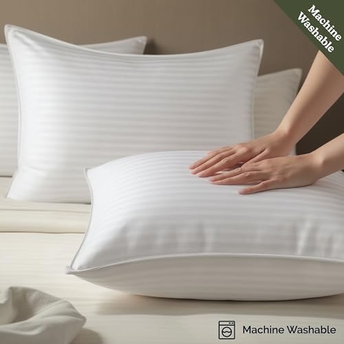 Down Alternative Cotton King Size Set of 2 Bed Pillows V539