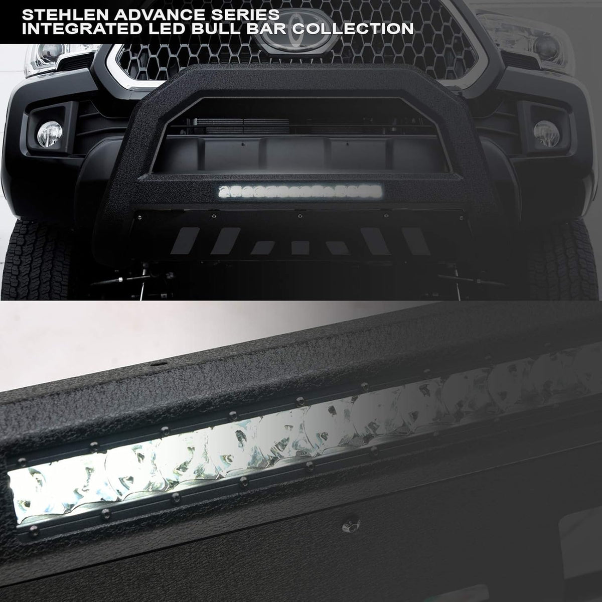 Textured Black Aluminum LED Bull Bar M696304