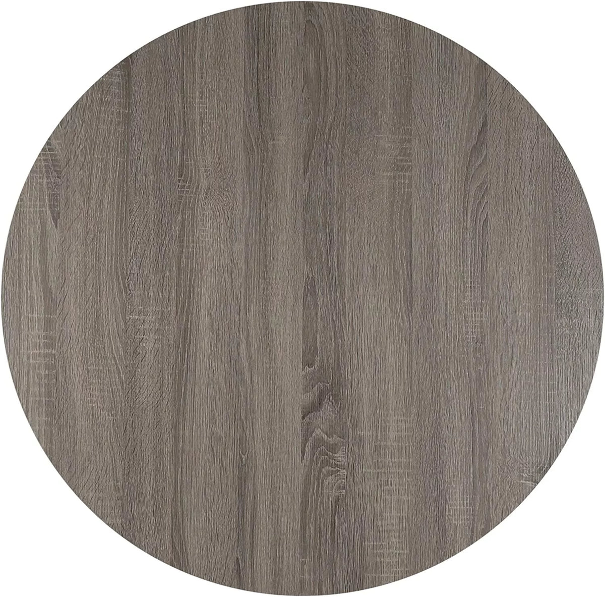 Round Wooden Coffee Table 35.5 x 18 Inches Gray A356375