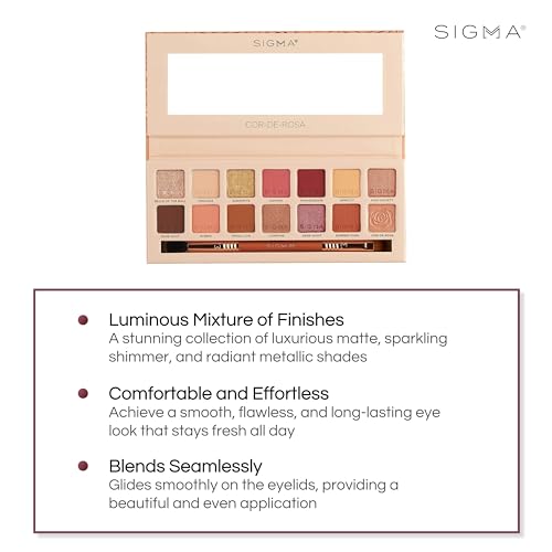 14 Warm Shades Matte Shimmer Eyeshadow Palette S78103