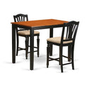 Counter Height Pub Table & 2 Chairs Black B550