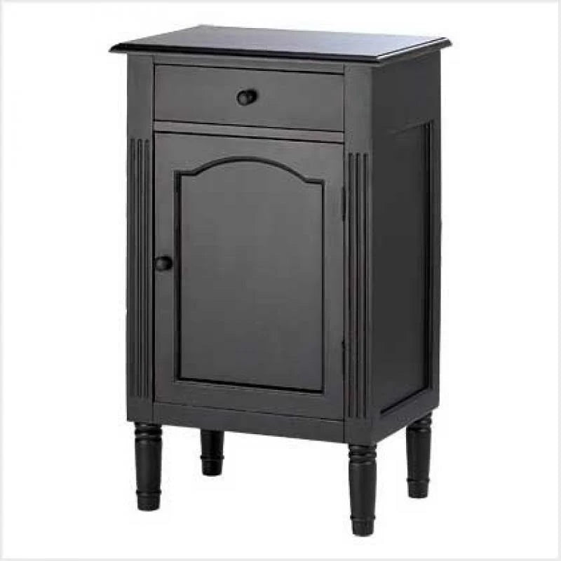 Antiqued Black Wood Cabinet H893870