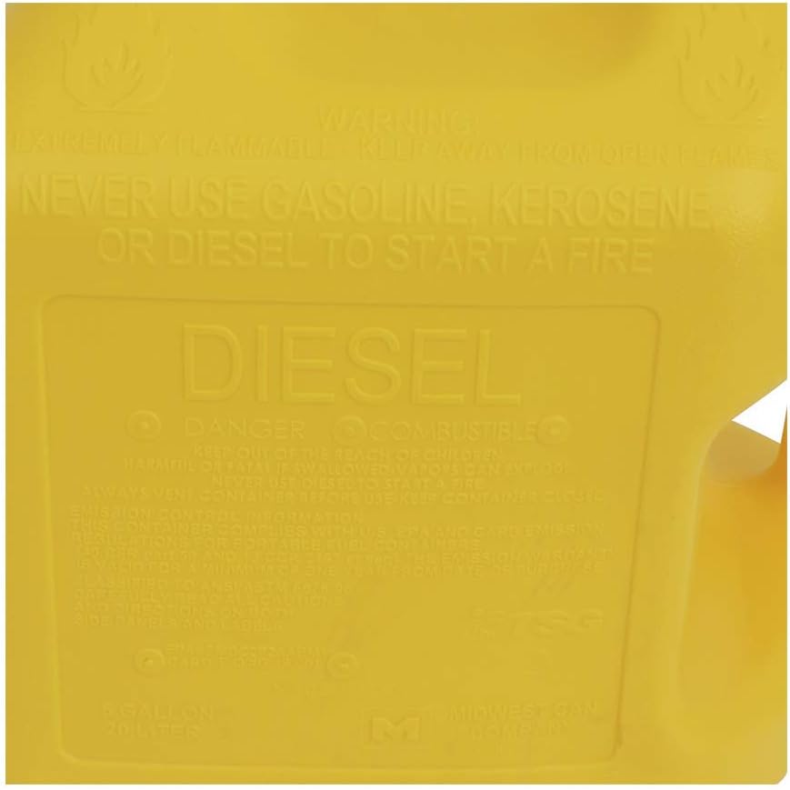 5 Gallon Spill Proof Diesel Can S1073