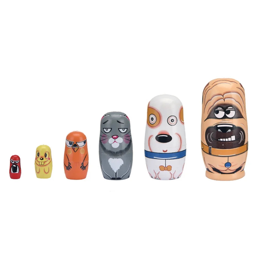 Cartoon Pet Dog Matryoshka Doll Toy Nesting Doll Toy M34282