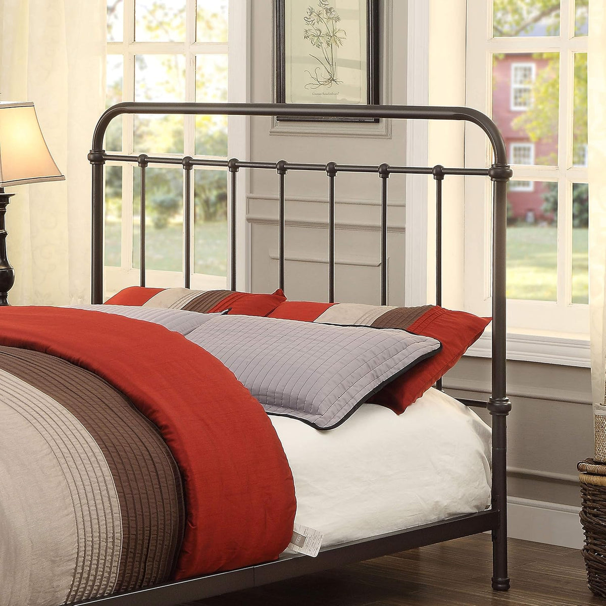 Metal Bed, Full, Dark Bronze P4996