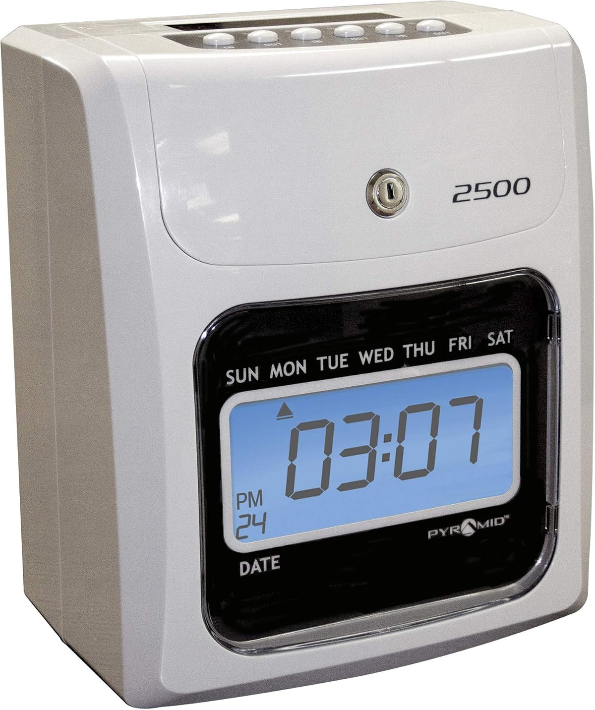 Time Clock Bundle with 100 Time Cards, Two Ink Ribbon Cartridges, 10 Slot Time Card Rack and Two Security Keys I23481