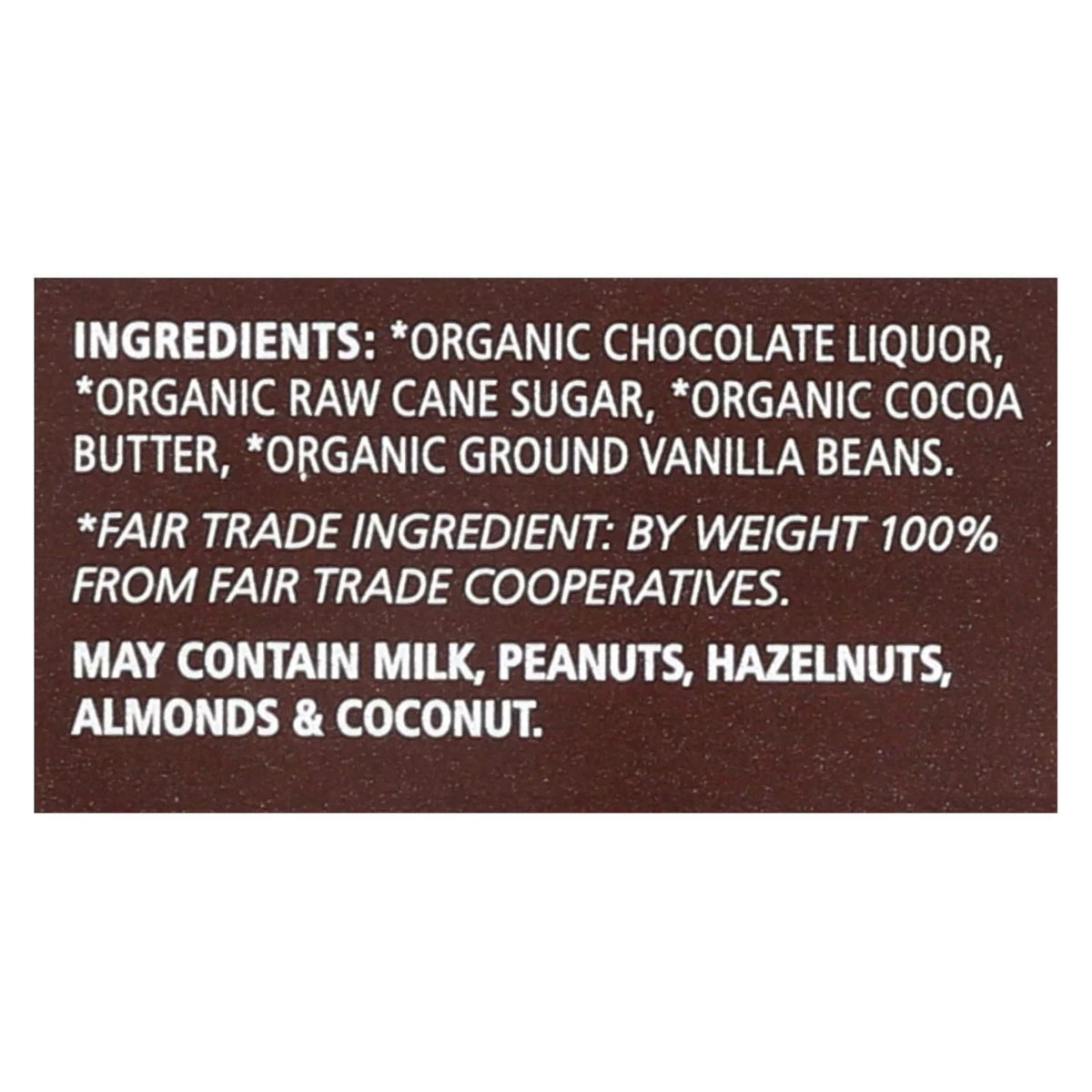 Organic Dark Chocolate Bar, 2.8 Ounce Pack of 12 K606