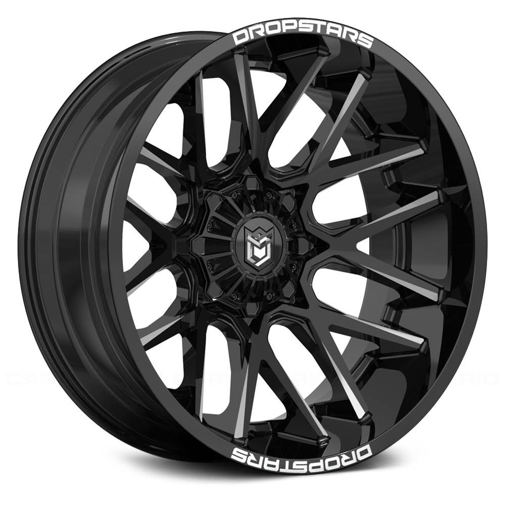 20x12 Black Deep Concave Wheels U149180