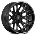 20x12 Black Deep Concave Wheels U149180