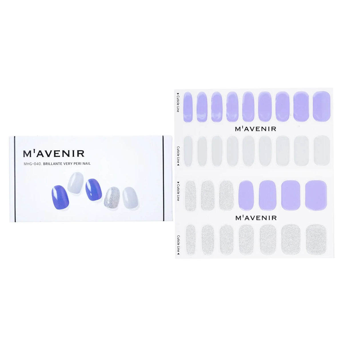 Purple Nail Sticker 32pcs R231274