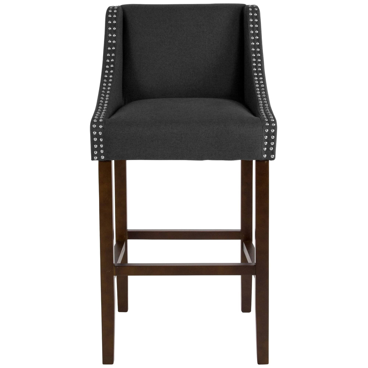 Black Fabric Barstool A197181