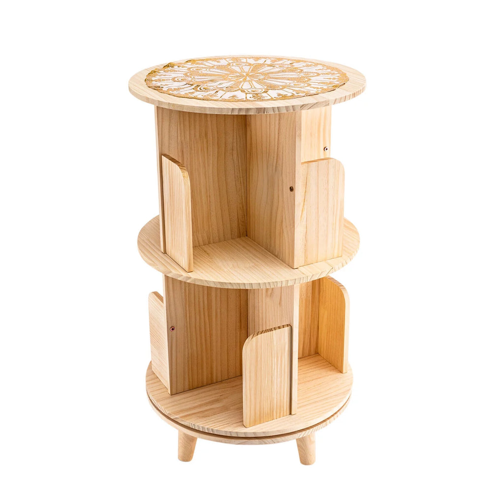 Rotating 360 Display Floor Standing Bookshelf X263728