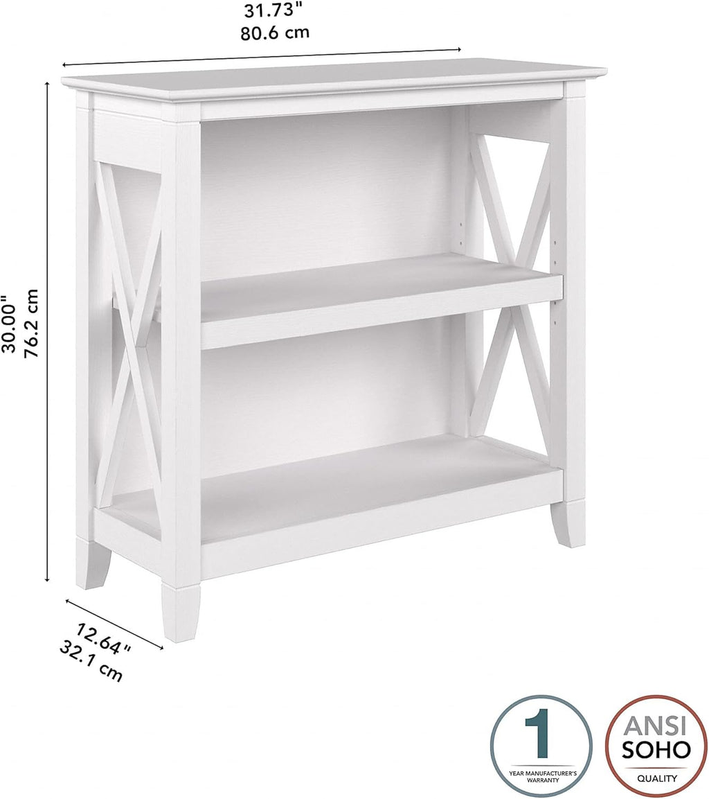 Pure White Oak 2 Shelf Bookcase Z146499