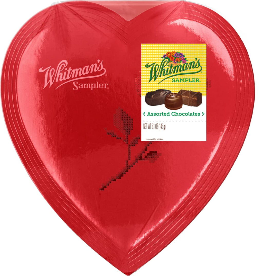 Assorted Chocolate Sampler Heart Box, 5.1 Ounce G613672