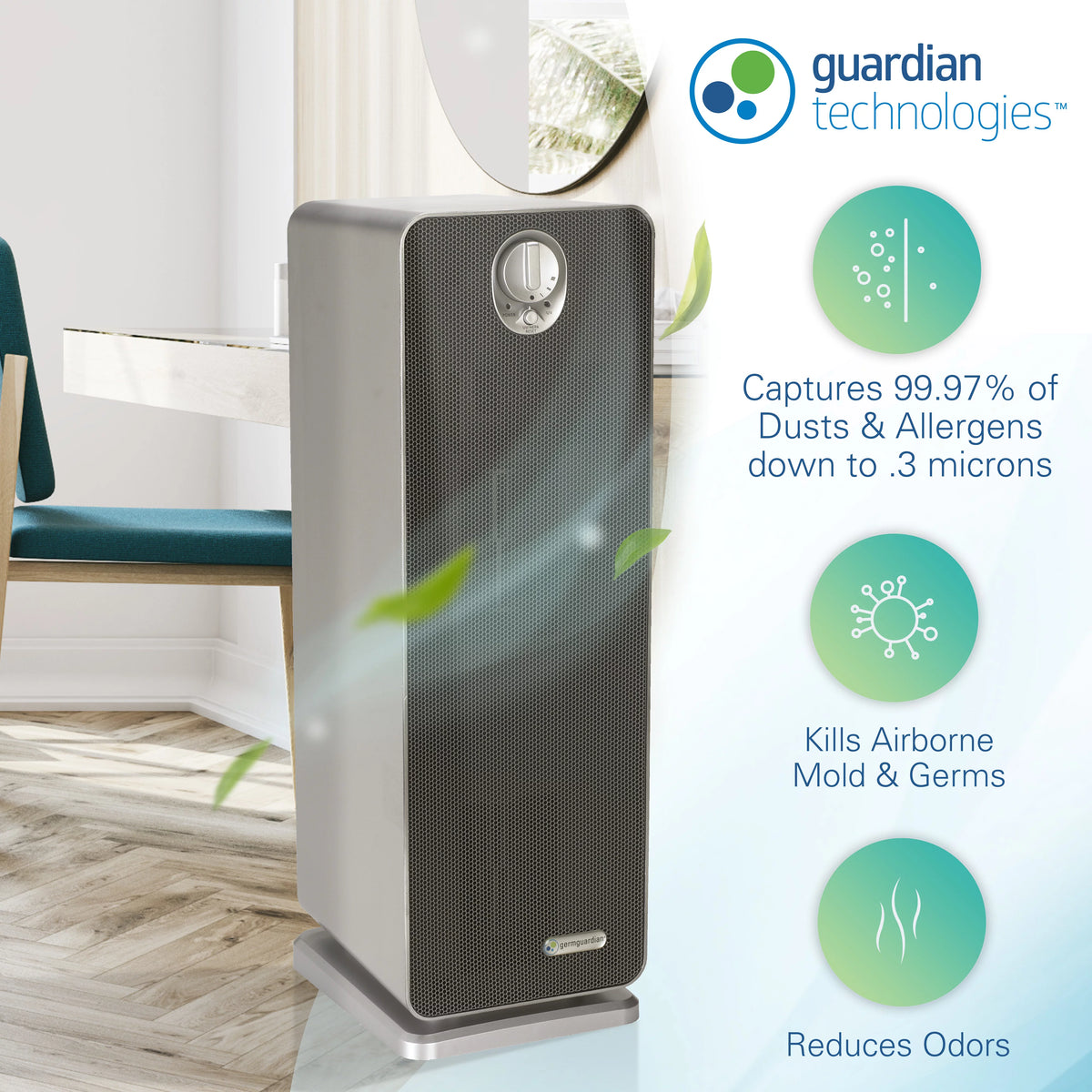 HEPA UV-C Air Purifier 150 Sq. ft. Y509