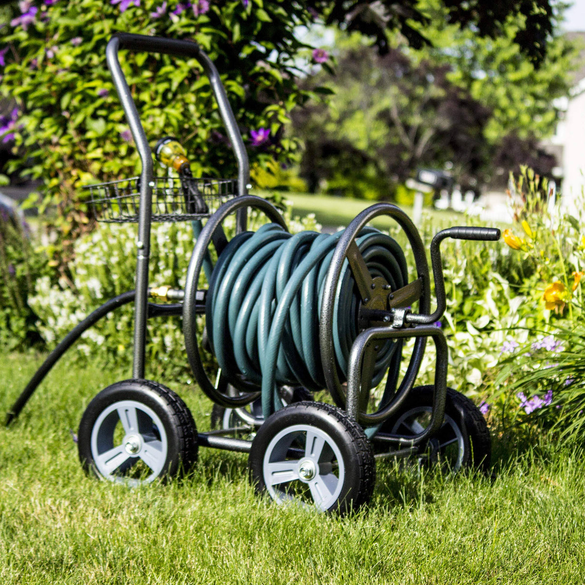 Metal Cart Hose Reel X36144