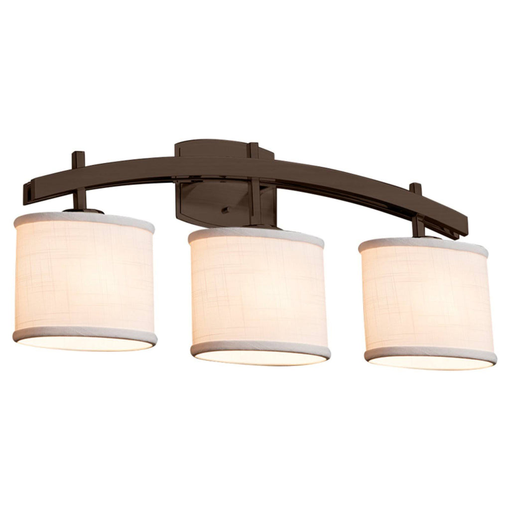 Textile 25.5x22 Archway 3 Light LED Bath Bar Dark Bronze S934835