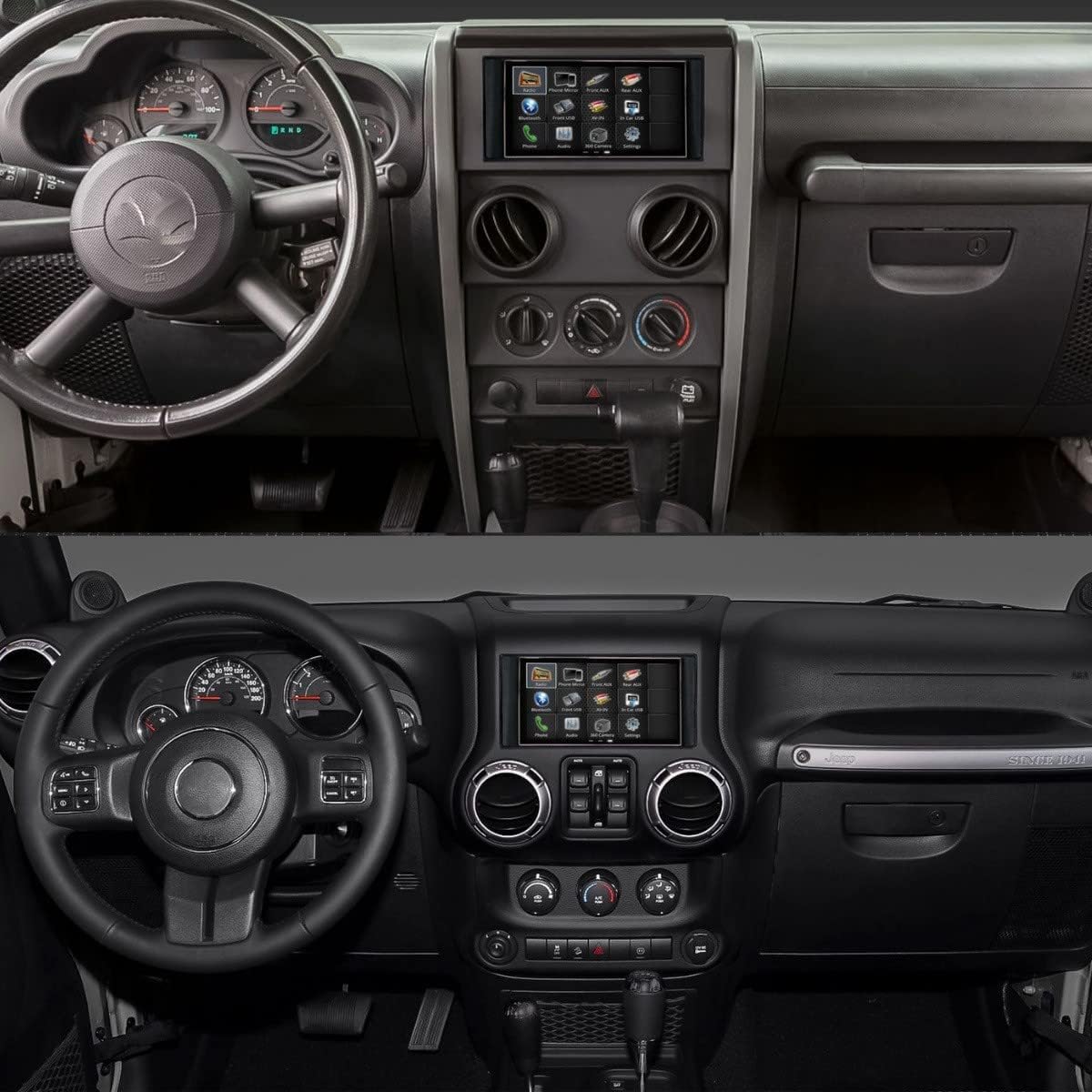 Double Din Complete Radio Kit with Touchscreen Radio, CarPlay, Android Auto, Bluetooth, Dash Kit, Can Bus Interface, Camera Input and Antenna Adapter L67732