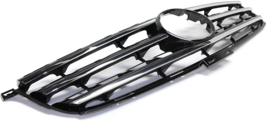 Black Plastic Grille Assembly with Chrome Molding M9877