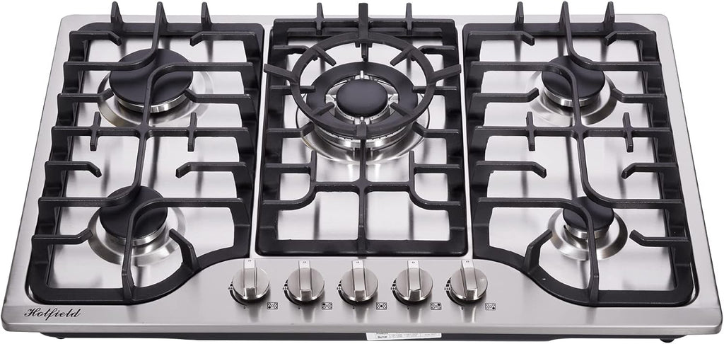 30 Inch 5 Burners Stainless Steel Gas Cooktop W433502