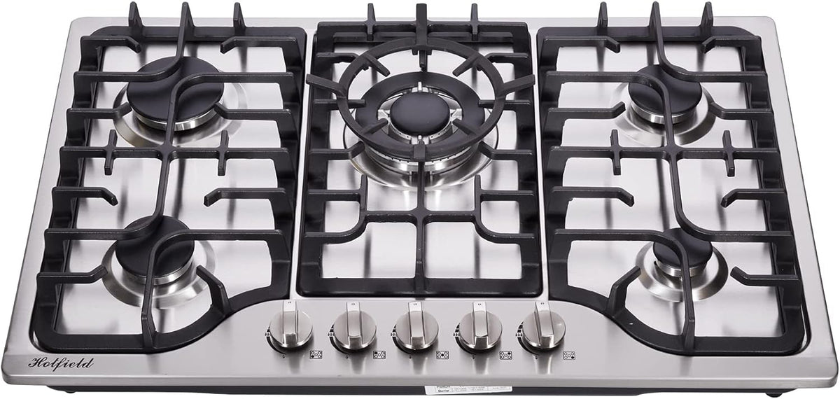 30 Inch 5 Burners Stainless Steel Gas Cooktop W433502
