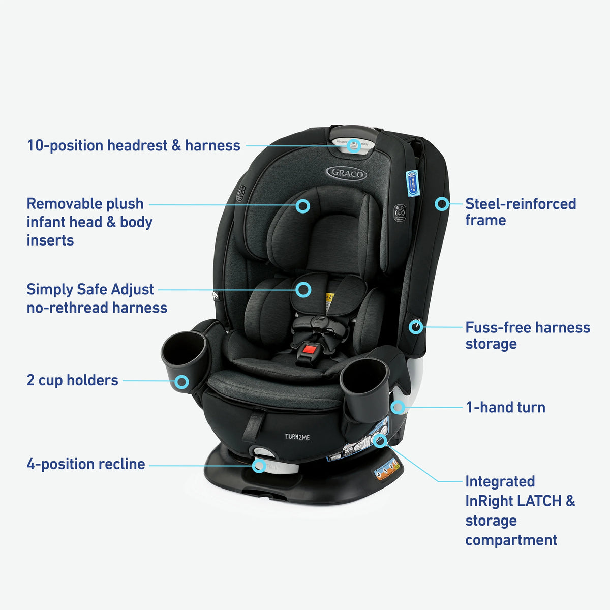 3-in-1 Rear- and Forward-Facing Car Seat M188794