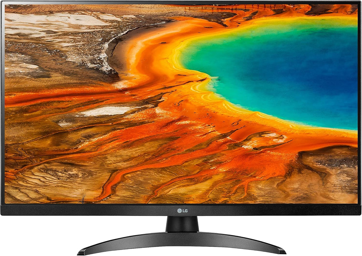27” Full HD IPS TV/Monitor with Dual 5W Built-in Speakers, HDMI Input, Wall Mountable, Remote Control – Black W91376