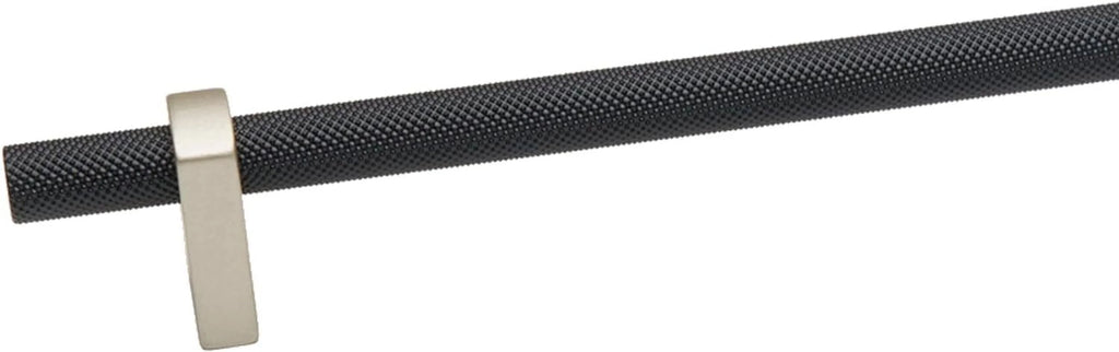 24" Center To Center Knurled Bar Appliance Pull Matte Black Q29078