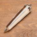 Clear Crystal Quartz 12 & 24 Sided Facet Double Termination Wand Point T980