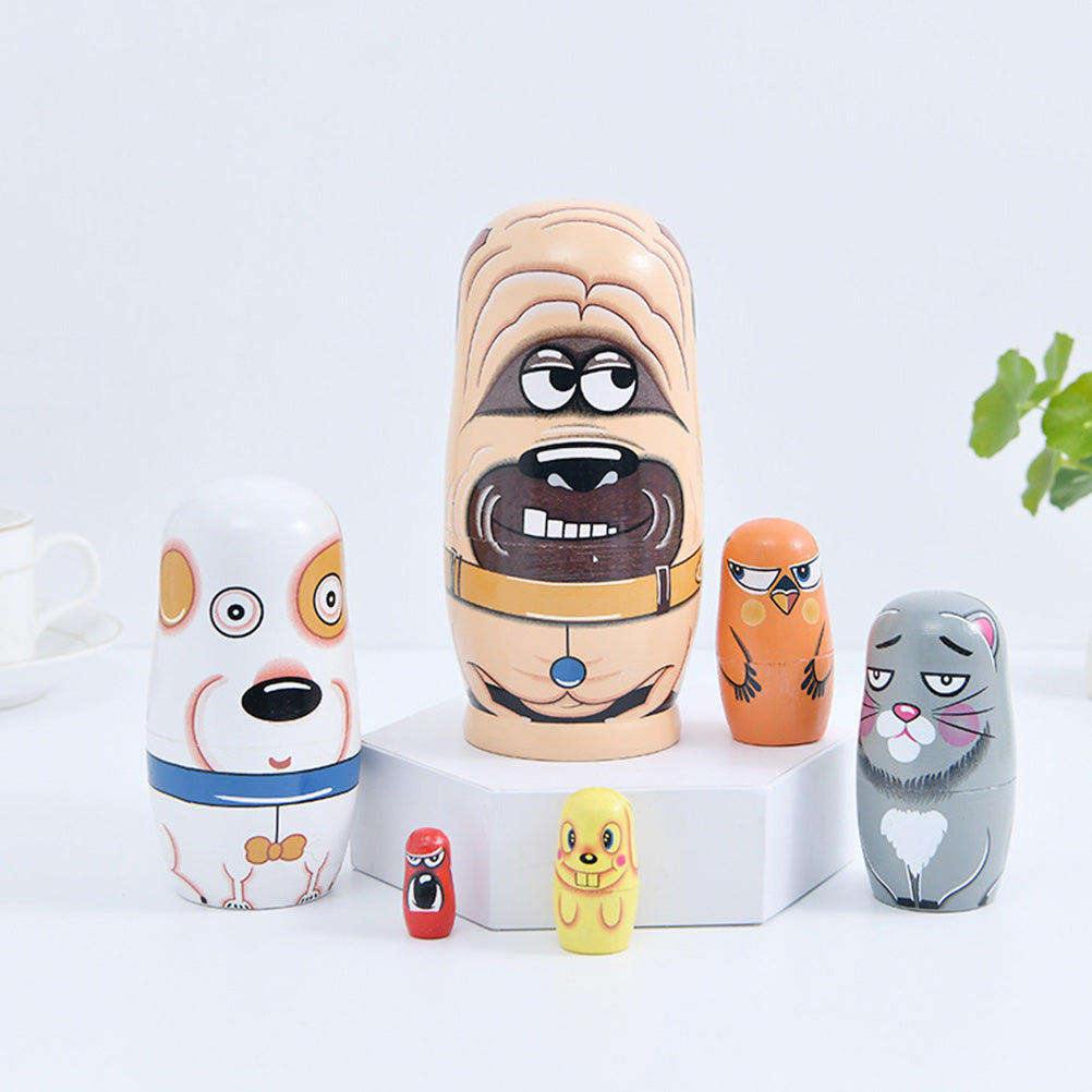 Cartoon Pet Dog Matryoshka Doll Toy Nesting Doll Toy M34282