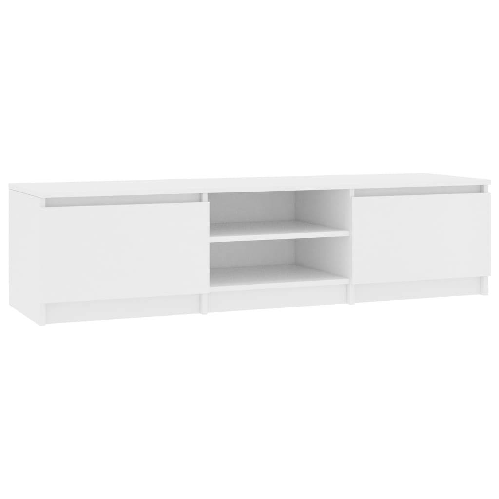 White and Sonoma Oak TV Cabinet Chipboard G2048