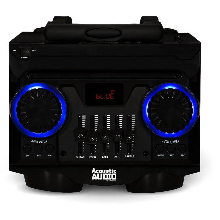 Portable Bluetooth Speaker with LED Display and Wireless Mic D92463