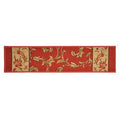 Floral Red Stair Tread C683031