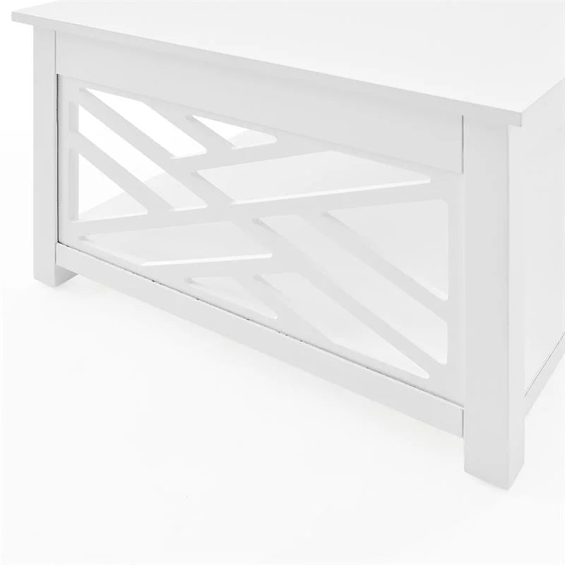 White Wood Coffee Table and Two End Tables T966035