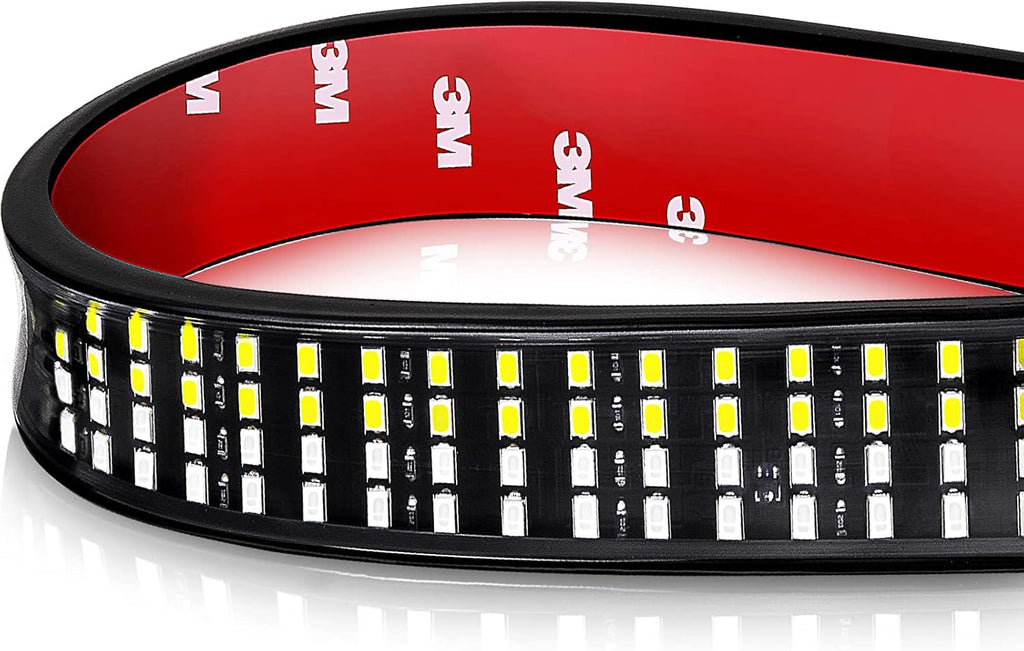 60 Inch Quad Row LED Truck Bed Light Strip, Red Brake/Running, Pack of 2 I49374