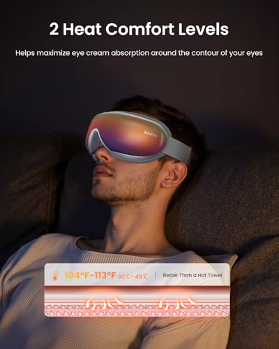 Eye Massager with Heat Compression Sleep Mask J640