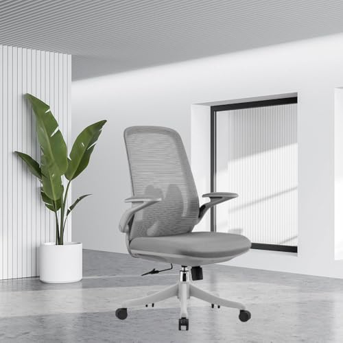 Gray Adjustable Height Mesh Office Chair with Wheels F992913
