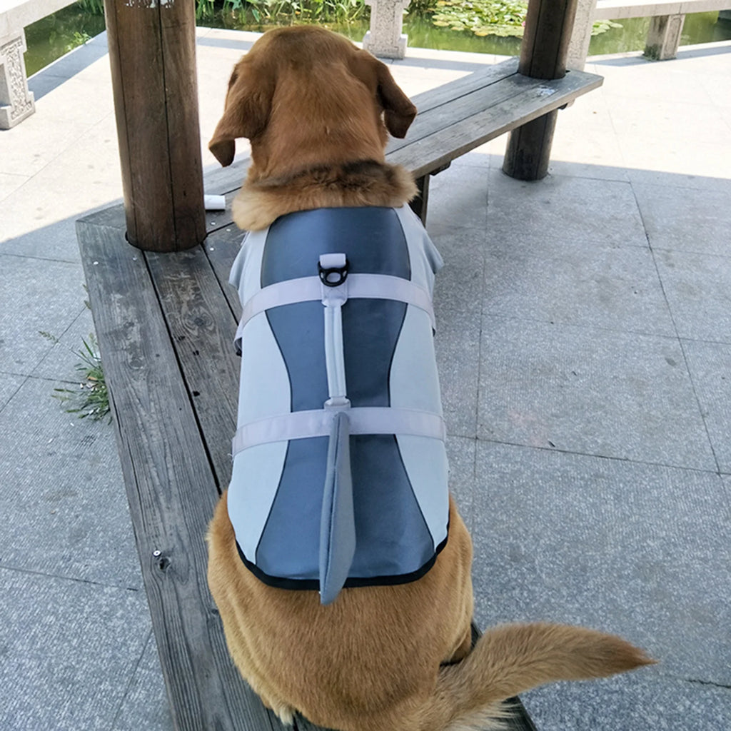 Dog Pet Shark Swimsuit Vest Safety Wear T283