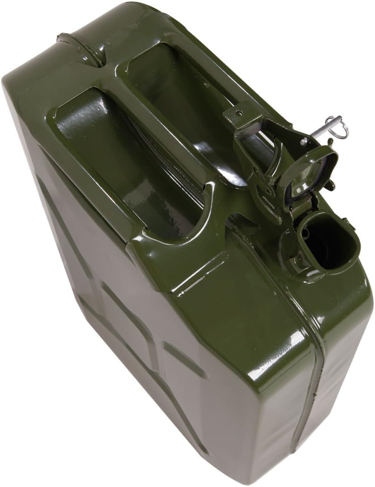 20L 5 Gallon Cold-Rolled Plate Gas Can with Flexible Spout B8085