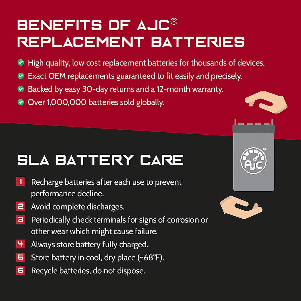 6V 12Ah Ride-On Toy Battery D3666