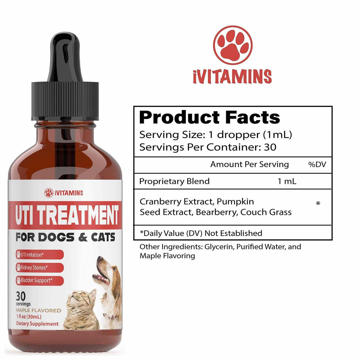 Pumpkin Cranberry Dog UTI Supplement Q76089