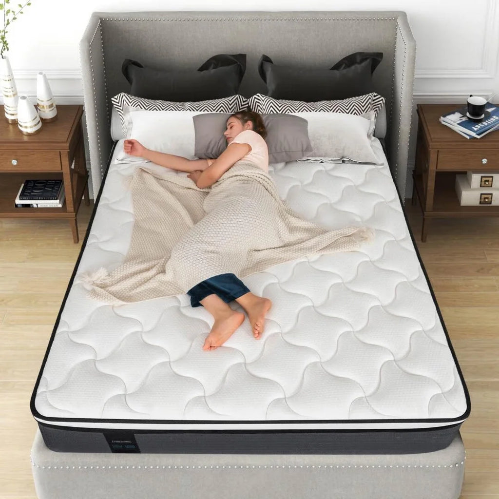 Queen 12 Inch Hybrid Innerspring Mattress with Memory Foam S894076