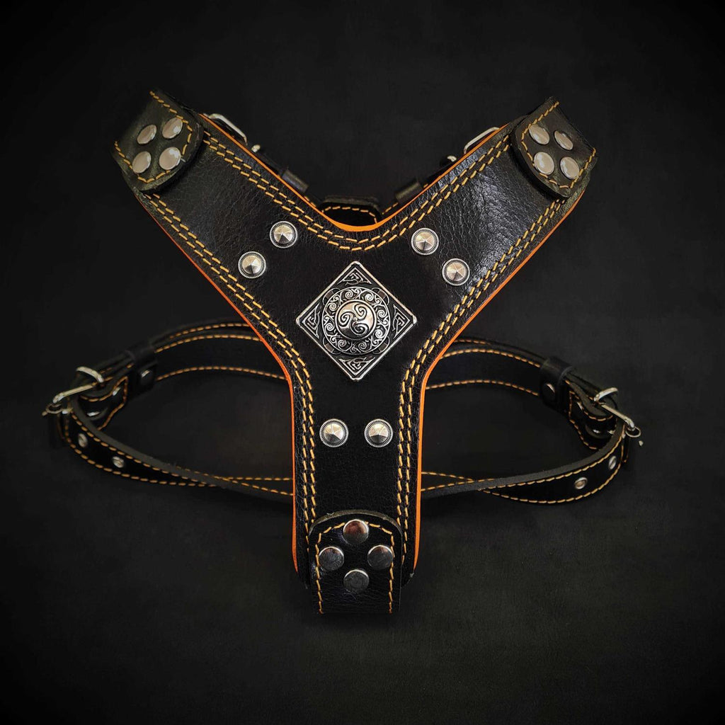 Dog Leather Harness A69546
