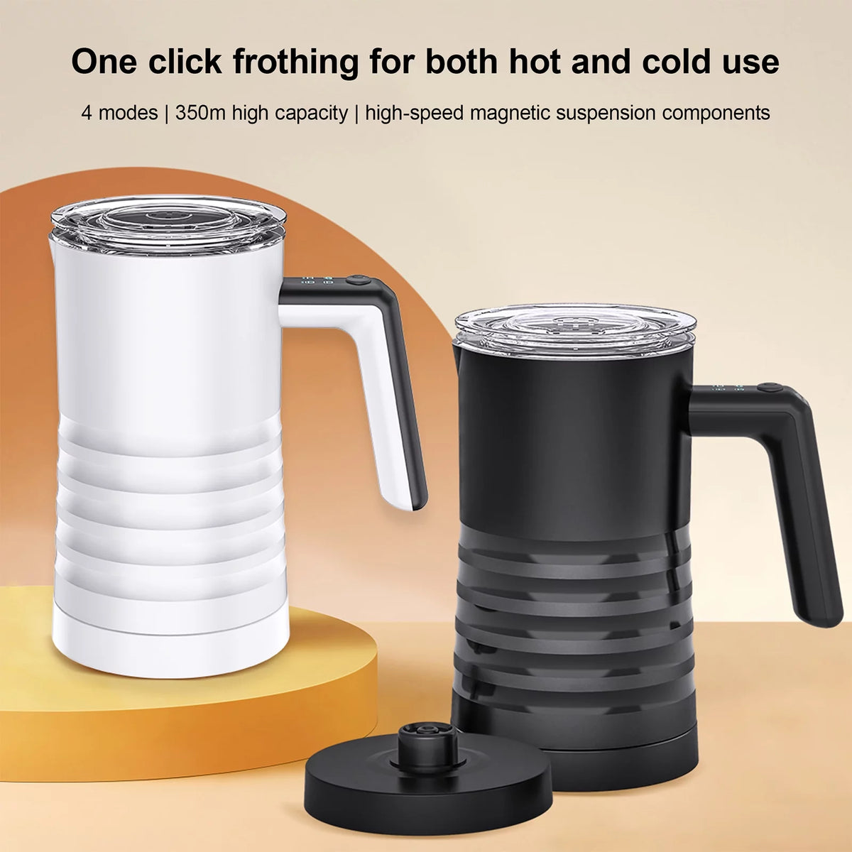 4 in 1 Non-Stick Stainless Steel Electric Milk Frother and Steamer A1532