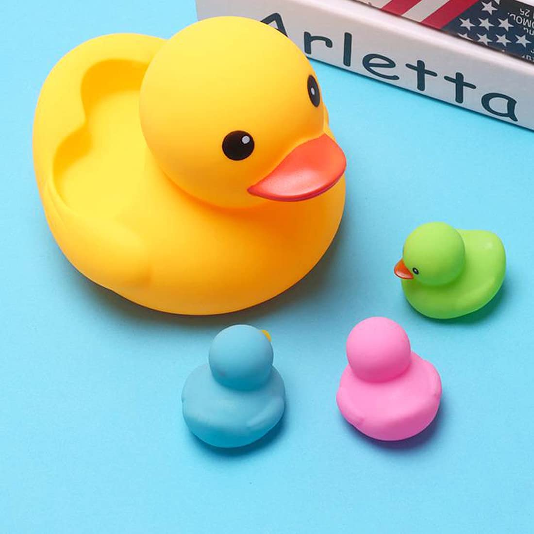 Colorful Rubber Ducky Bath Toys 4Pcs Y385087