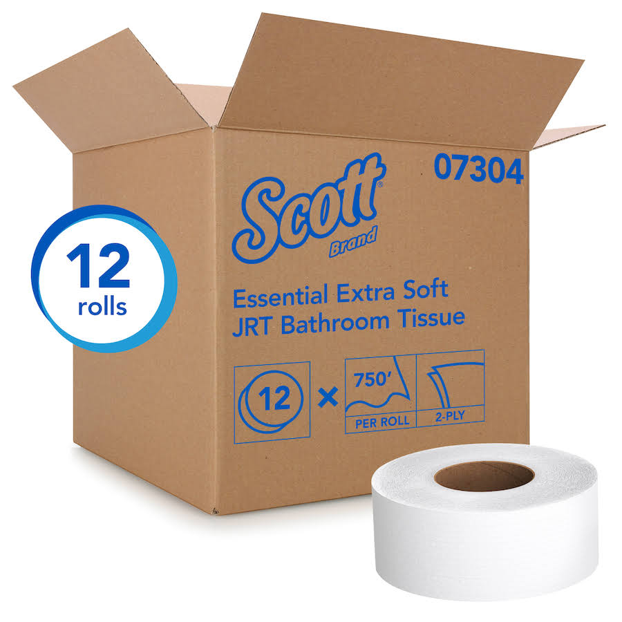 2-Ply White Jumbo Toilet Paper, Case of 12 G1286