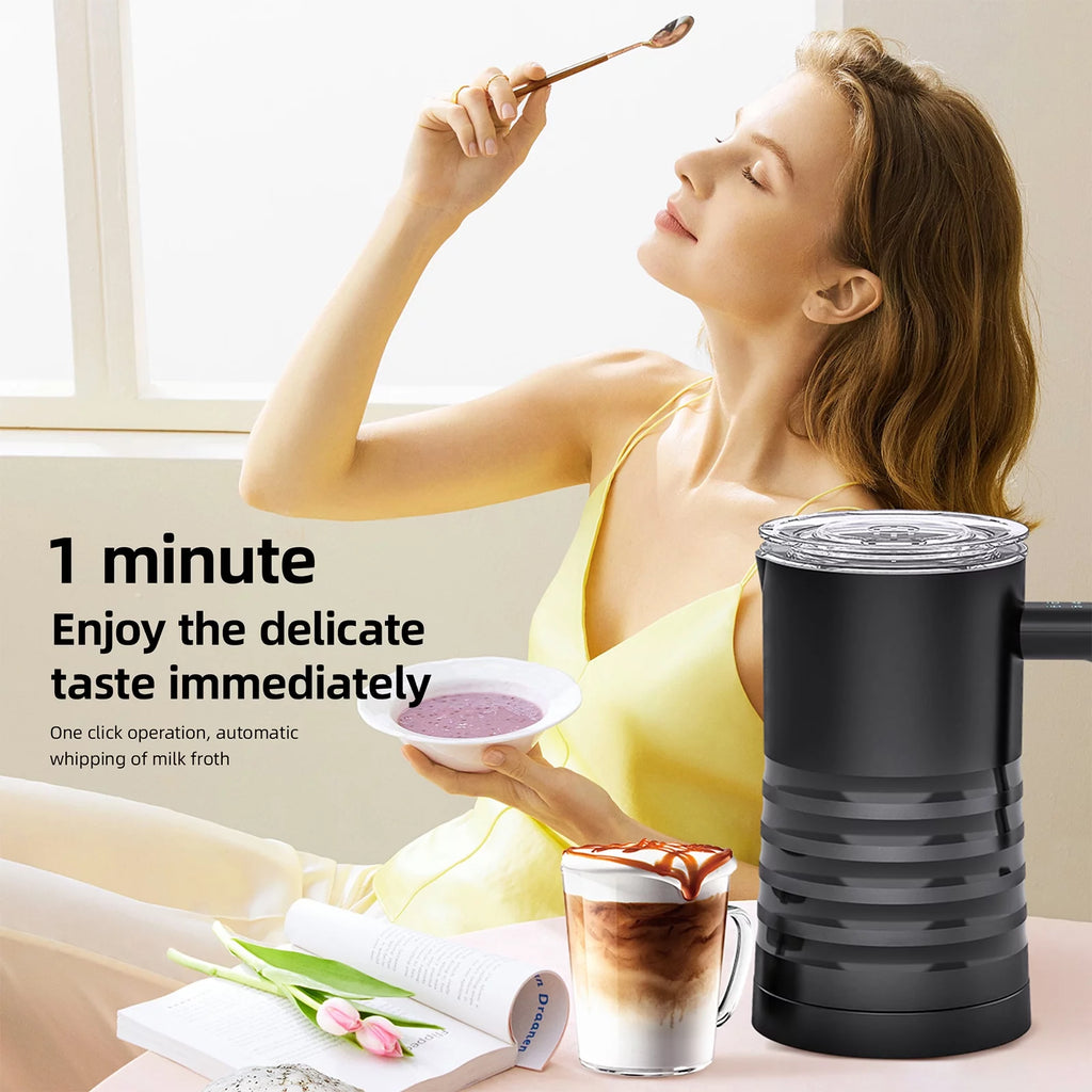 4 in 1 Non-Stick Stainless Steel Electric Milk Frother and Steamer A1532