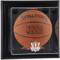 Black Framed Wall-Mounted Basketball Display Case H445512